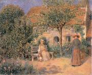 Pierre-Auguste Renoir Garden scene in Brittany oil painting artist